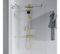 Ideal Standard Ceratherm T125+ Colonne de douche en applique avec mitigeur thermostatique, A7689A2,