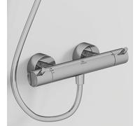 Ideal Standard Mitigeur Douche Thermostatique Chrome Ceratherm T125 Réglage Température Haute Précision Fonction Economie d' Eau A7587AA