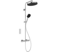 Ideal Standard Ceratherm T125+ Système de douche avec thermostat de douche apparent, A7689AA, Couleur: chrome