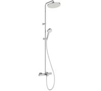 Ideal Standard Ceratherm T25 Colonne bain-douche, Pommeau de douche à économie d'eau avec jets variables, protection anti-brûlures et fonction thermostat - Chrome (517.5x1498 mm)