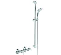 Ideal Standard Ceratherm T25 Combiné de douche avec thermostat de douche, hauteur 900mm, chrome, A7204AA