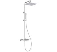 Ideal Standard Ceratherm T25 M Colonne bain-douche, Pommeau de douche à économie d'eau (12 l/min) avec protection anti-brûlure et fonction thermostat - Chrome (315x505.5x1117 mm)