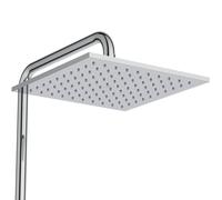 Ideal Standard Ceratherm T25 M Système de douche avec thermostat de douche, douchette à main sur tige, douches à tête carrée, A8490AA, Couleur: chrome
