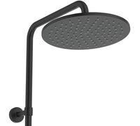 Ideal Standard Ceratherm T25 M Système de douche Eco avec thermostat de douche, douchette à main sur tige, douches à tête ronde, A8491XG, Couleur: Silk Black