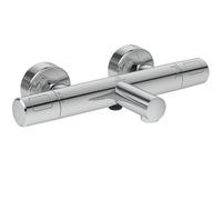 Ideal Standard Ceratherm T25 Mitigeur bain-douche apparent, Économies d'eau et d'énergie, avec protection contre les brûlures (CoolBody) et fonction thermostat - Chrome (315x181x70 mm)