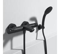 Ideal Standard Ceratherm thermostatique de bain T25 Silk noir, en saillie