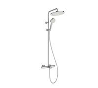 Ideal Standard Ceratherm T25 N Colonne de douche en applique avec bec déverseur, Mitigeur thermostatique, A8479AA,