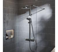 Ideal Standard Ceratherm T25 N Colonne de douche en applique avec mitigeur thermostatique, A8520AA,
