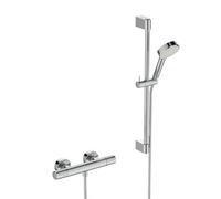 Ideal Standard Ceratherm T25 Robinetterie de douche en applique avec mitigeur thermostatique, A8472AA,