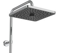 Ideal Standard Ceratherm T25+ Système de douche avec thermostat de douche, douchette à main 2 fonctions, douches de tête carrées 2 fonctions, A8530AA, Couleur: chrome