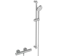 Ideal Standard Ceratherm T50 combiné de douche avec thermostat de douche, hauteur 900mm, chrome, A7218AA