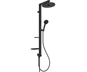 Ideal Standard Ceratwist Alu+ douche sans robinetterie - Noir Mat | Douchette 2 fonctions, combinable avec robinet apparent, tablettes réglables, BD585XG