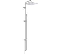 Ideal Standard Ceratwist T25 M Colonne de douche, Pommeau de douche à effet pluie économe en eau, compatible avec les raccords en surface ou les coudes de raccordement mural - Chrome (177x496x1119 mm)