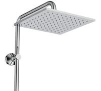 Ideal Standard Ceratwist T25 M Système de douche sans robinetterie, avec douchette à main, douche de tête carrée, BE207AA, Couleur: chrome