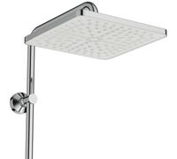 Ideal Standard Ceratwist T25 Système de douche sans robinetterie, douchette à main 2 fonctions, douches de tête carrées 2 fonctions, chrome, BE230AA