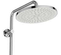 Ideal Standard Ceratwist T25 Système de douche sans robinetterie, douchette à main 2 fonctions, douches de tête rondes 2 fonctions, chrome, BE231AA