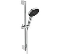 Ideal Standard Combinaison de douche Idealrain Solos A7897AA barre 603 mm, douchette à main avec 3 fonctions, chromée