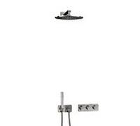Ideal Standard combinaison de douche soft Archimodule A1549AA soft, avec douchette à main et douche à effet pluie, chromée