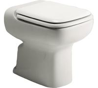 Ideal Standard Conca Abattant WC, forme angulaire, Siège de toilette durable, comprenant un jeu de charnières pour une installation facile, fabriqué à partir d'urée robuste - Blanc (380x526 mm)
