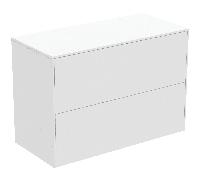 Ideal Standard Conca - Armoire latérale with 2 pull-out compartments 802x550x373mm blanc mat/blanc mat