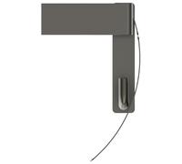 Ideal Standard Conca Cube Porte-rouleau de papier, avec couvercle, T4496A5, Couleur: Gris magnétique