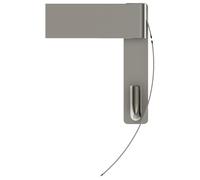 Ideal Standard Conca Cube Porte-rouleau de papier, avec couvercle, T4496GN, Couleur: Silver Storm