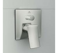 Ideal Standard Conca A7375GN mitigeur de bain à encastrer, mitigeur de bain, encastré, kit 2, sécurité intrinsèque, Silver Storm