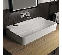 Ideal Standard Conca lavabo T383101 sans trou pour robinetterie ni trop-plein, poncé, 800 x 450 x 145 mm, blanc