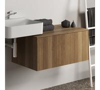 Ideal Standard vasque Conca T4312Y5 sans découpe, 2000 coulissant, 80x50,5x37 cm, placage noyer foncé
