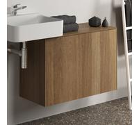 Ideal Standard vasque Conca T4318Y5 sans découpe, coulissant 2000 , 80 x 37 x 55 cm, placage noyer foncé