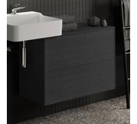 Ideal Standard vasque Conca T4328Y4 sans découpe, 2 tiroirs, 80x37x55 cm, plaqué chêne flammé
