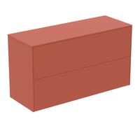Ideal Standard vasque Conca T4329Y3 sans découpe, 2 tiroirs, 100x37x55 cm, laqué mat Sunset