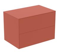 Ideal Standard Conca Meuble sous-lavabo, 2 tiroirs, sans découpe, 802x505x550mm, T4322Y3, Couleur: Sunset mat