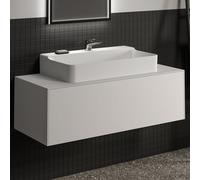 Ideal Standard vasque Conca T3931Y1 avec découpe, coulissant 2000 , 120x50,5x37 cm, centre, laqué blanc mat