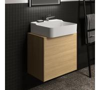 Ideal Standard vasque Conca T3934Y6 avec découpe, coulissant 2000 , 60x37x55 cm, centre, placage Eiche hell