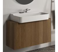 Ideal Standard vasque Conca T3936Y5 avec découpe, coulissant 2000 , 100x37x55 cm, centre, placage noyer foncé