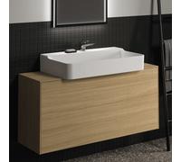 Ideal Standard vasque Conca T3937Y6 avec découpe, coulissant 2000 , 120x37x55 cm, centre, placage Eiche hell