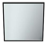 Ideal Standard Conca Miroir T3966BH 80x3,8x80 cm, carré, avec éclairage, neutre, Habillages d´interrupteurs noir
