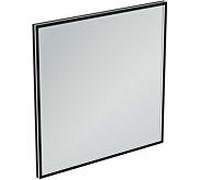 Ideal Standard Conca Miroir T3967BH 100x3,8x100 cm, carré, avec éclairage, neutre, Habillages d´interrupteurs noir