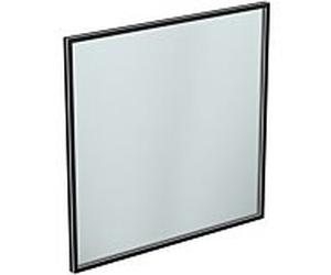 Ideal Standard Conca Miroir T3968BH 120x3,8x120 cm, angulaire, avec éclairage, neutre, Habillages d´interrupteurs noir