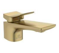 Ideal Standard Conca Mitigeur de lavabo, saillie 132mm, avec garniture d'écoulement, BC753A2, Couleur: Or brossÃ©