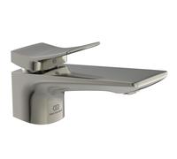 Ideal Standard Conca Mitigeur de lavabo, saillie 132mm, avec garniture d'écoulement, BC753GN, Couleur: acier inoxydable