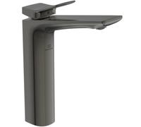 Ideal Standard Conca Mitigeur de lavabo, socle rallongé, saillie 150mm, sans vidage, BC758A5, Couleur: Gris magnétique