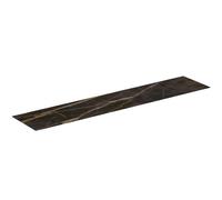 Ideal Standard Conca Plan de toilette, découpe au centre/à gauche/à droite, 2385x505x6mm, T4343DG, Couleur: Marbre Noir Désir