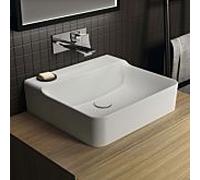 Ideal Standard Conca T381701 sans trou pour robinetterie ni trop-plein, sol, 500 x 450 x 145 mm, blanc