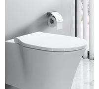 Ideal Standard Connect Air WC siège E036701 blanc, charnière en acier inoxydable, enveloppant