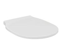 Ideal Standard Connect Air abattant WC recouvrant, rond - Blanc (Alpin) | Abattant WC avec charnières robustes en acier inoxydable, E036701