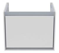Ideal Standard Connect Air Meuble sous-vasque, 500x360x400mm, 1 tiroir, E0817KN, Couleur: Blanc brillant / gris clair mat