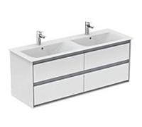 Ideal Standard Connect Air Ideal Standard E0824KN, blanc brillant / gris clair mat, 4 tiroirs