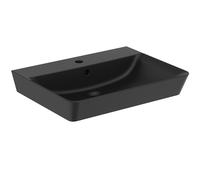 Ideal Standard Connect Air lavabo 600mm, 1 trou de robinet, avec trop-plein, E0298V3, Couleur: Noir Mat